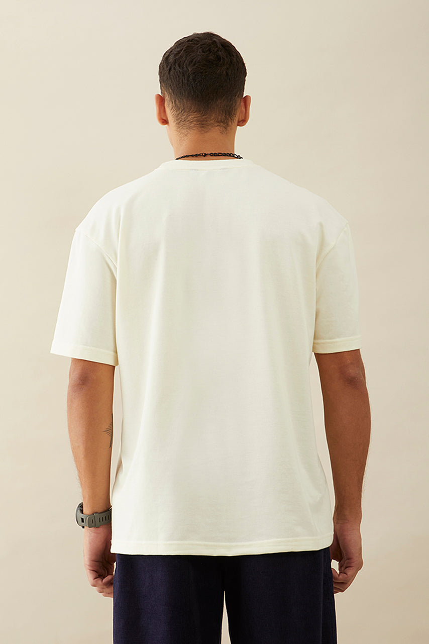 Oversized Off-White Graphic Printed T-Shirt - You Matter